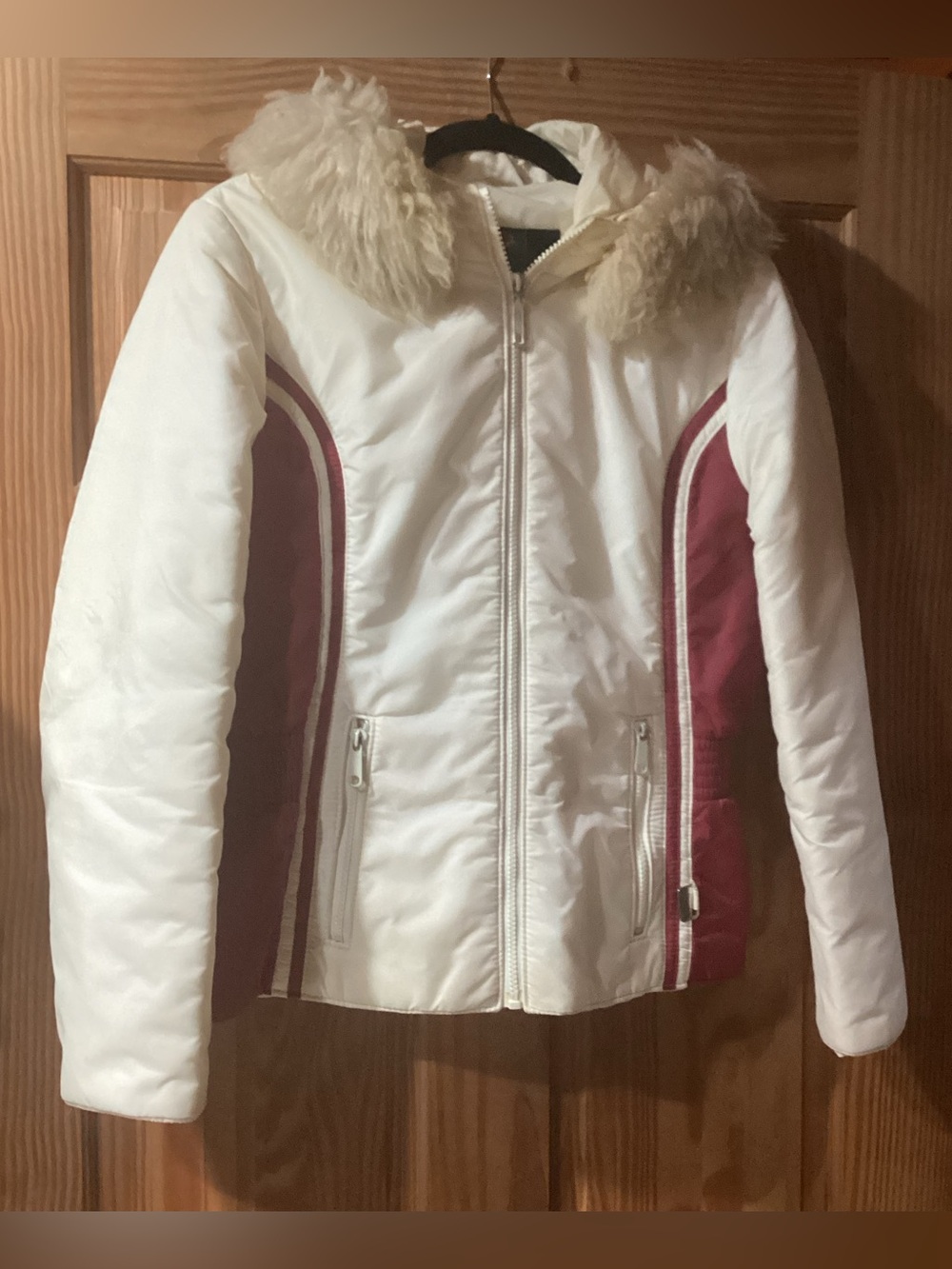 White Stag Vintage Girls Winter Jacket - Lamb Collar